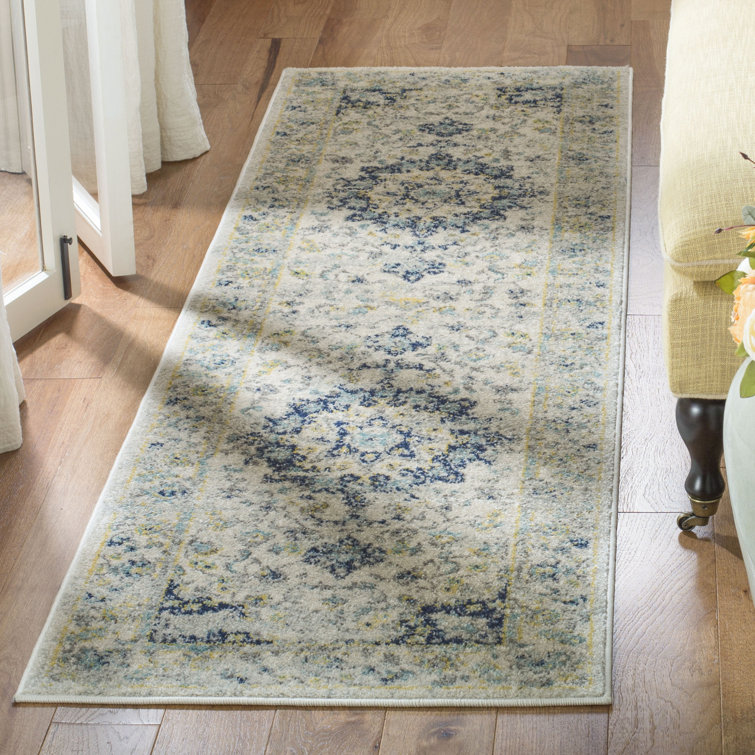 Mistana™ Christa Oriental Ivory / Blue Area Rug & Reviews Wayfair